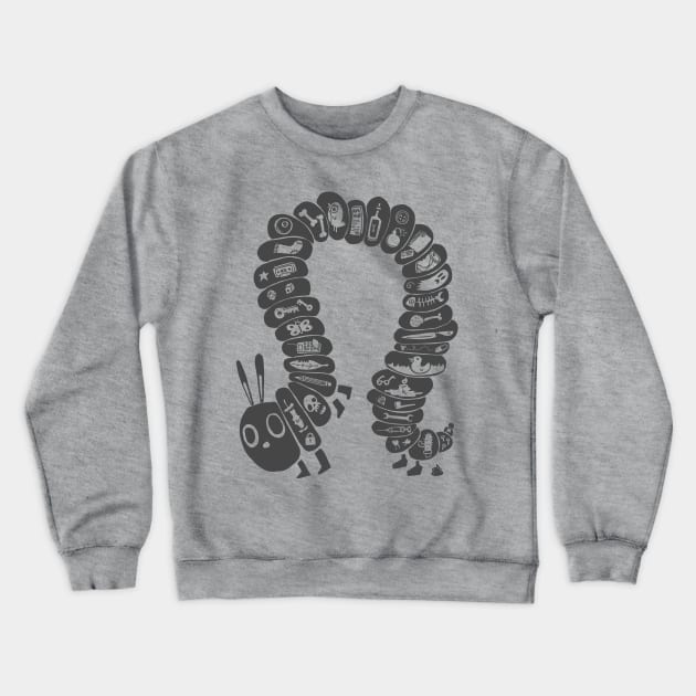 The Very Greedy Caterpillar Crewneck Sweatshirt by wotto